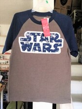 STAR WARS LOGO with SHIPS T-Shirt YOUTH Children Teen L 10-12 NEW 2016 E 