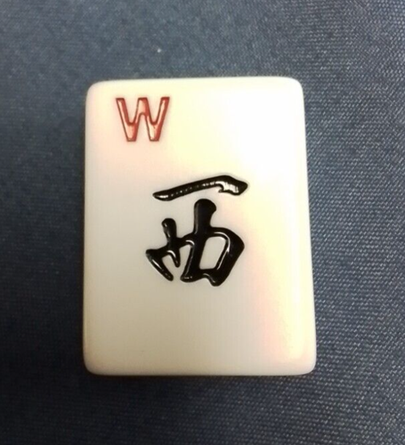 Mahjong Mah-Jongg Tile Spare Replace Mahjonng White 1 1/8”x 7/8” x 1/2” - Picture 42 of 50