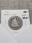 1853 Seated Liberty Quarter G / G+ Arrows and Rays