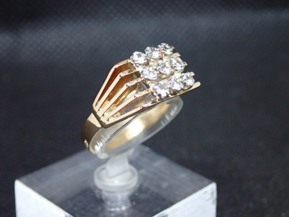 Chevalière Or jaune 750/ème de 4.69g, oxyde / Bijoux d'occasion - Photo 3/4