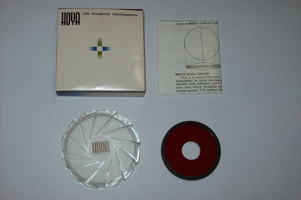EARLY OLD NEW STOCK HOYA 46MM COLOR-SPOT RED SCREW IN FILTER WITH CASE AND BOX - Image 2 of 4