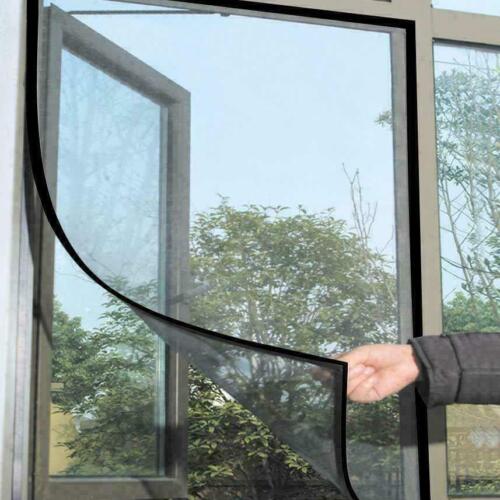 🔥 New BLACK Window Screen Mesh Net BUG MOSQUITO FLY INSECT MOTH DOOR NETTING UK - Afbeelding 1 van 10