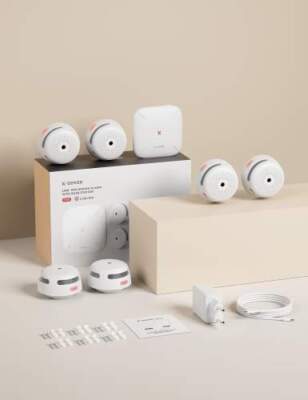 X-Sense Détecteur de Fumée Wi-FI, Kit de Sécurité pour la Maison avec