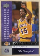A.C. GREEN - 2008-09 Upper Deck LAKERS DYNASTY #LAL-9 - LOS ANGELES LAKERS