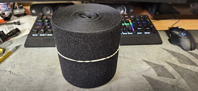 20' Feet of 6'' Inch Wide Mil Spec VELCRO  Brand Loop Black Sew-on