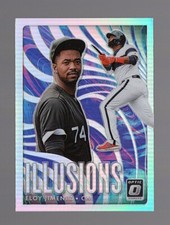  2020 Donruss Optic Illusions Holo Silver #8 Eloy Jimenez