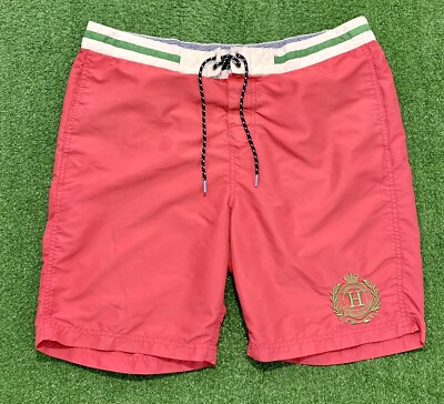 Tommy Hilfiger Pink Swim Trunk Board Shorts. Size Large. Good condition