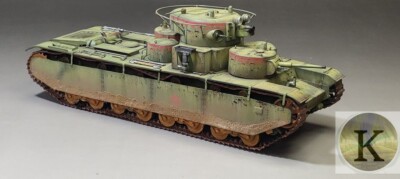 BUILT Hobby Boss model kit 1/35 83842 Soviet T-35 Heavy Tank -Before 1938 DIY