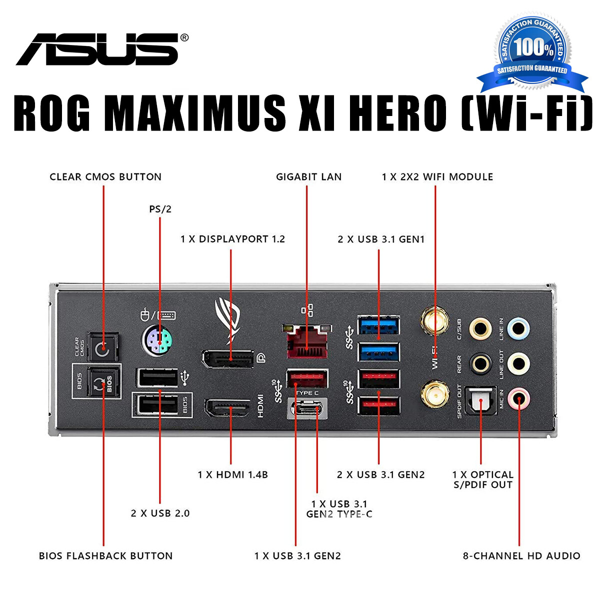 for Asus ROG MAXIMUS XI HERO (WI-FI) Motherboard LGA 1151 DDR4