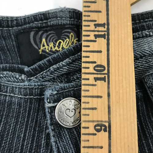 Vintage 2000s Angels Low Rise Bootcut Flare Denim Jeans Y2K Women's Sz 11 Black - Picture 18 of 18