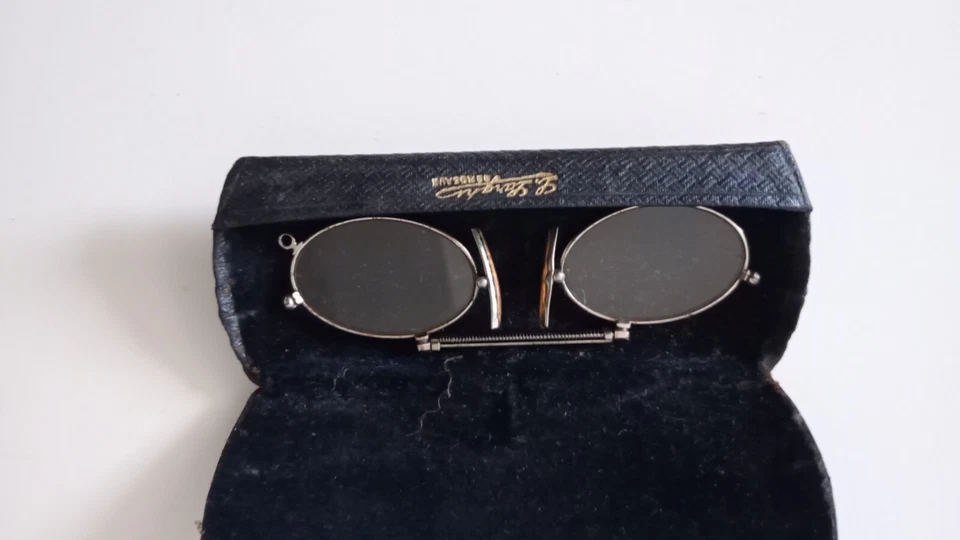 Ancien Lunette Binocle Lorgnon Pince Nez - Photo 2/4
