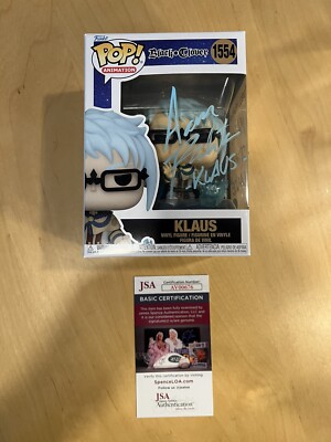 Aaron Roberts Signed & Inscribed Black Clover - Klaus Funko Pop! #1554 JSA COA