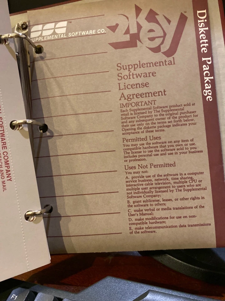 Libro mayor general de 2 teclas que complementa Lotus 123 para PC Foto 4 de 4