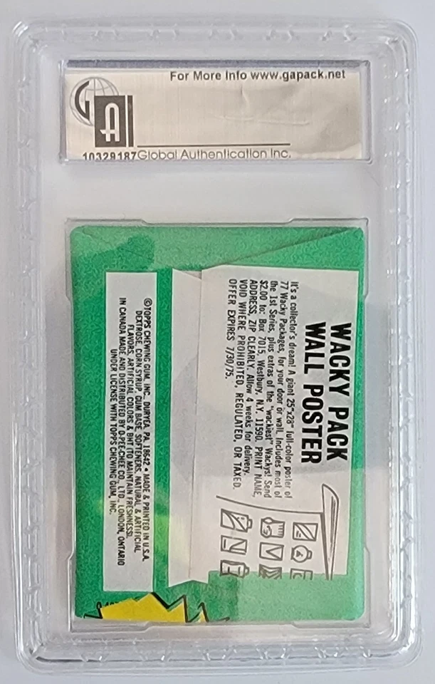 1975 ДУРАЦКИЕ ПАКЕТЫ 12-Я СЕРИЯ НЕРАСПЕЧАТАННАЯ УПАКОВКА ОЦЕНКА GAI 7,5 ПОЧТИ КАК НОВАЯ+ - Изображение 2 из 2