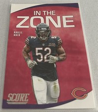 2020 Panini Score Football Khalil Mack Chicago Bears In The Zone #IZ-KM