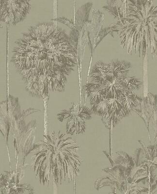 Eijffinger Tapete 317324 Oasis beige grau Palmen Farn Gräser Vliestapete 