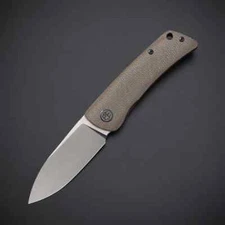 Petrified Fish Flavorist Folding Knife 3.13" K110 Steel Blade Micarta Handle