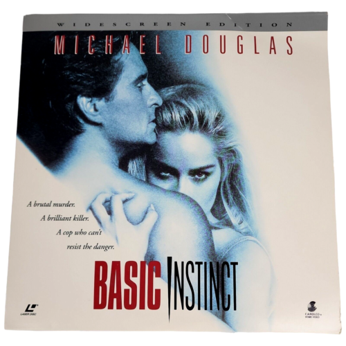 Basic Instinct Movie Laserdisc LD Laser 2 płyty Panoramiczny ekran Michael Douglas Film - Zdjęcie 1 z 10