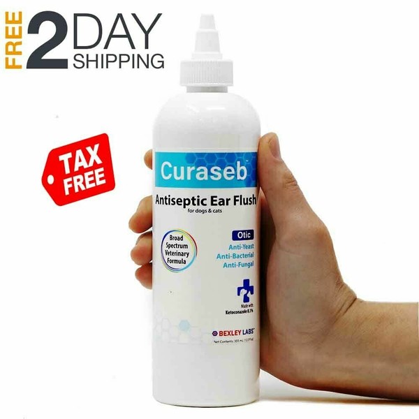 Dog Cat Ear Infection Treatment Medicine Drops Antiseptic Vet Care