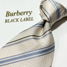 Excellent Condition Burberry Black Label Tie Regimental Stripe Silk