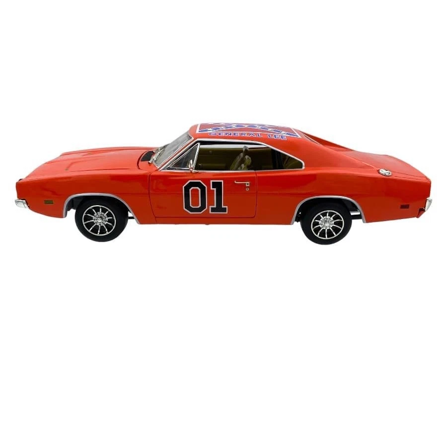 General Lee Dukes of Hazzard Dodge Charger 1/18 Modellino Auto Autoworld Nuovo - Immagine 3 di 4