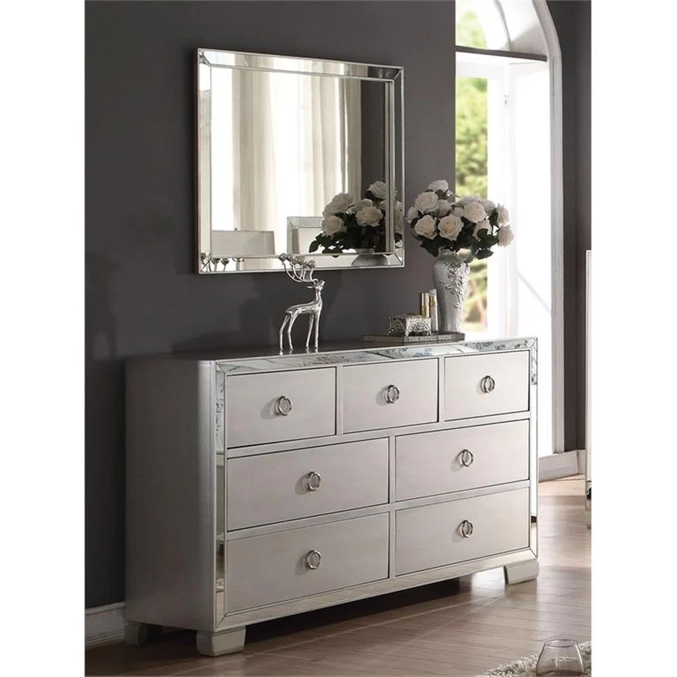 Espejo rectangular ACME Voeville II en plata Foto 4 de 4