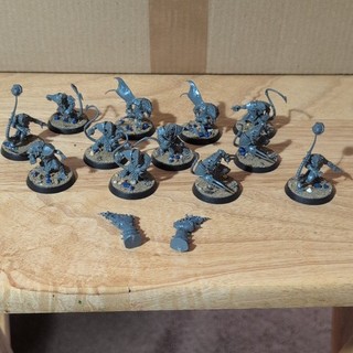 GW Blood Bowl Team Skaven. Assembled. Based With Sand. 12 Players