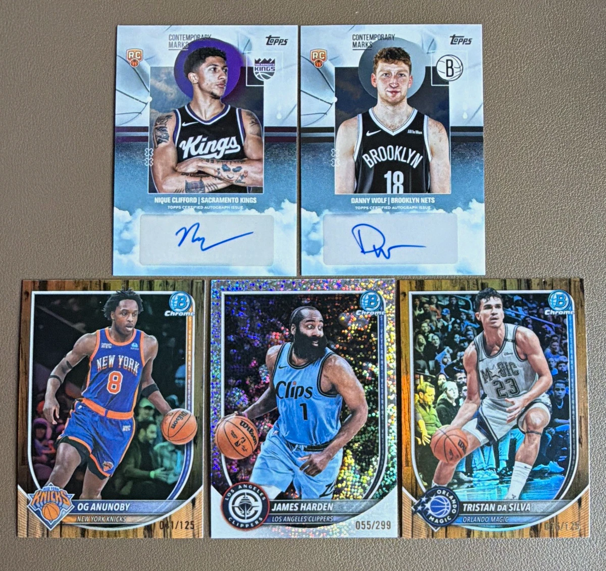 Topps James Harden Basketball Rookie Sports Trading Cards