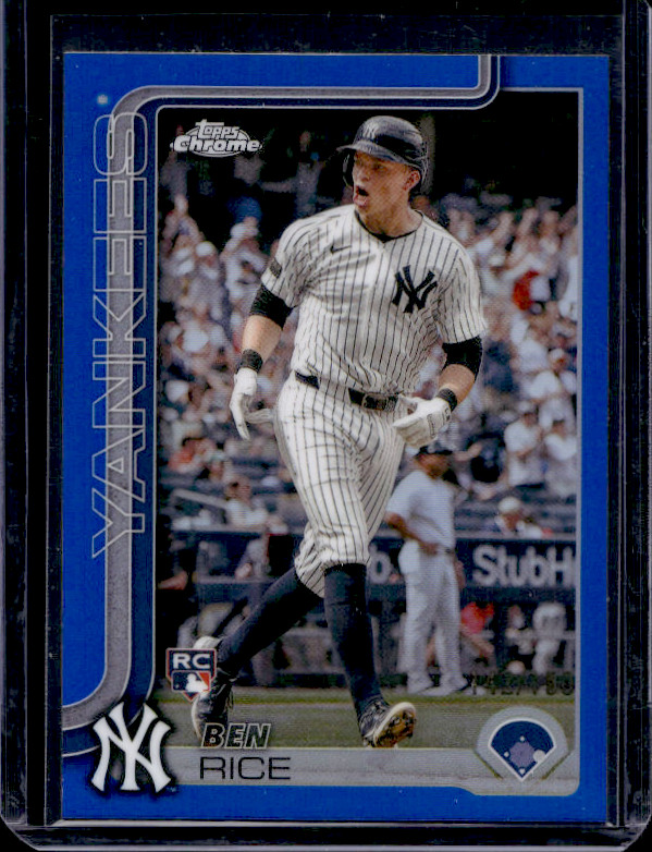 2025 Topps Chrome - Ben Rice #139 Blue Refractor /150 Rookie