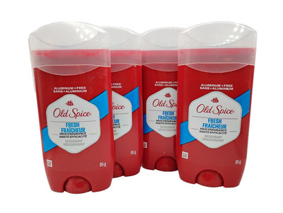 4 Pack Old Spice Men's High Endurance Fresh Scent Deodorant Stick 85g New