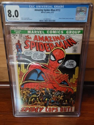 Amazing Spider-Man #112 Romita Cover Key CGC 8.0 Doc Ock 1st Print Marvel