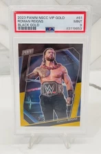2023 Panini National VIP Black Gold Roman Reigns 1/5 #61 PSA 9 !!