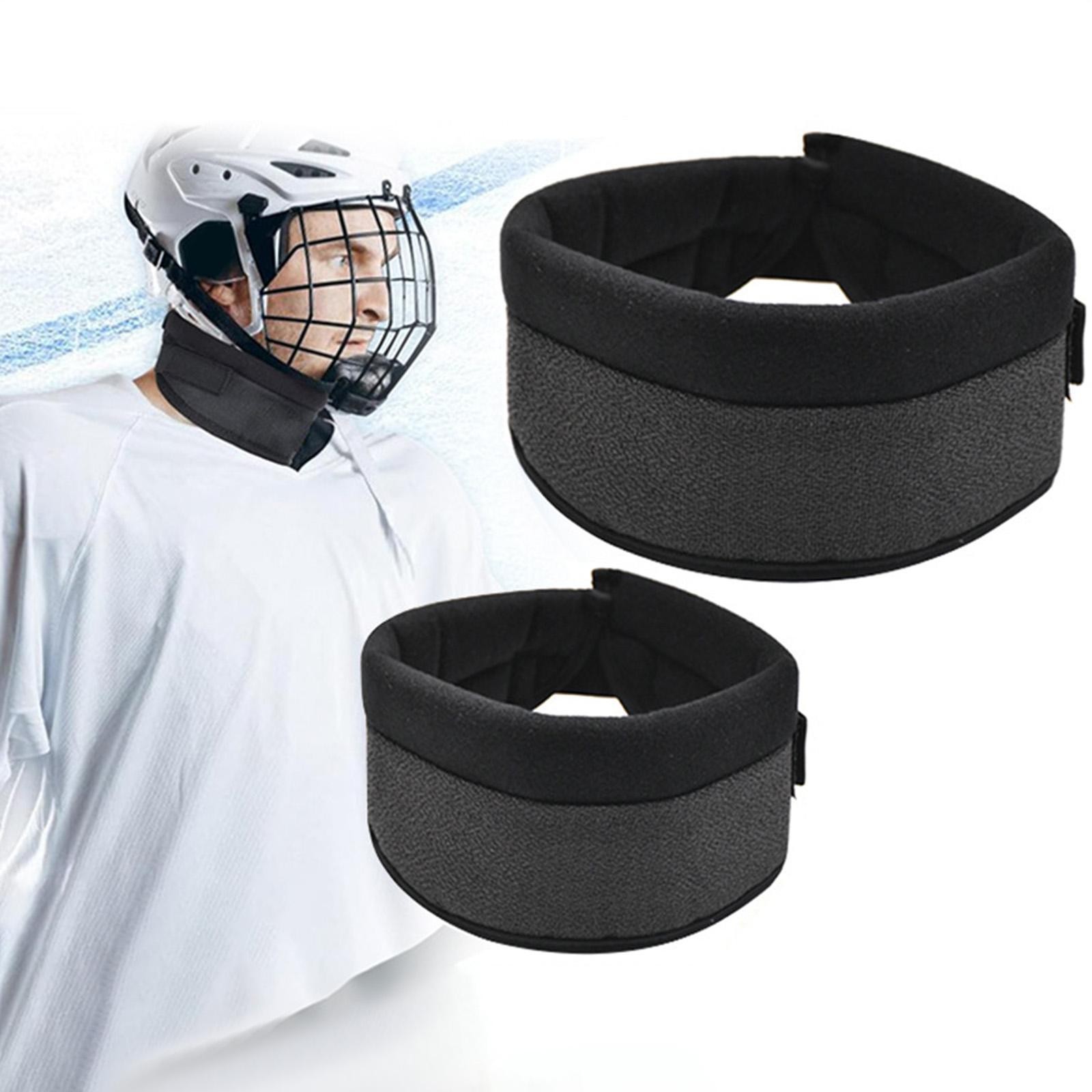 Hockey Neck Guard Sturdy Lightweight Adjustable Winter Ice Hockey Gear