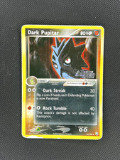 Dark Pupitar Holo 41/109 EX Team Rocket Returns Stamped Pokemon Card HP/Damaged