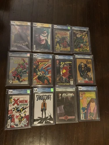 Symbiote Spider-Man #1 CGC 9.8SS Signed Artgerm Lot Amazing Superman Doomsday