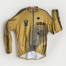 Descente 25th Anniversary Jacket Eric Heiden Olympics Gold Cycling Jersey Mens L