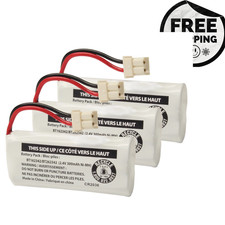 3-Pack Genuine VTech BT162342/BT262342 2.4V 300mAh Cordless Phone Battery Packs