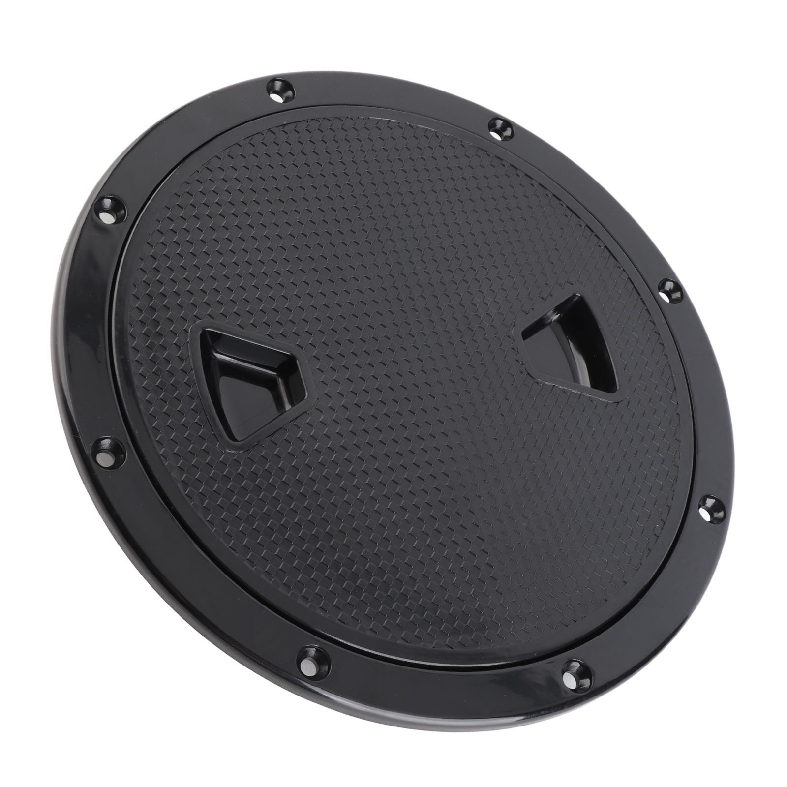 °8in Round Deck Plate UV Resistant Black Inspection Cover For Marine Boat.