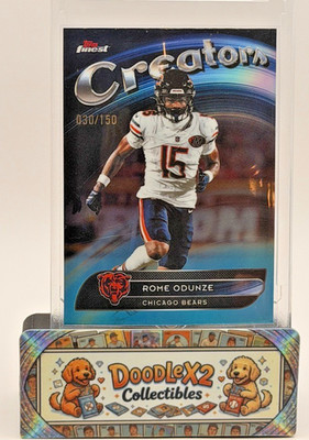 🔥2025 Topps Finest Rome Odunze CREATORS Refractor #CR-6  Bears 🐻 Blue /150