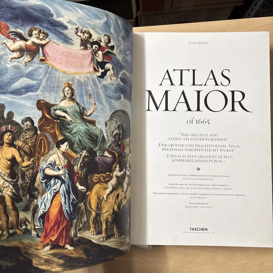 Atlas Maior Joan Blaeu Peter Van der Krogt Taschen HC w BOX Ger/Eng/Fre VeryGood - Image 4 of 4