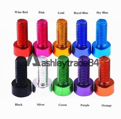 Multi-Color Aluminum   7075 M4 6-30MM Socket Cap Head Screw     Bolt #bv