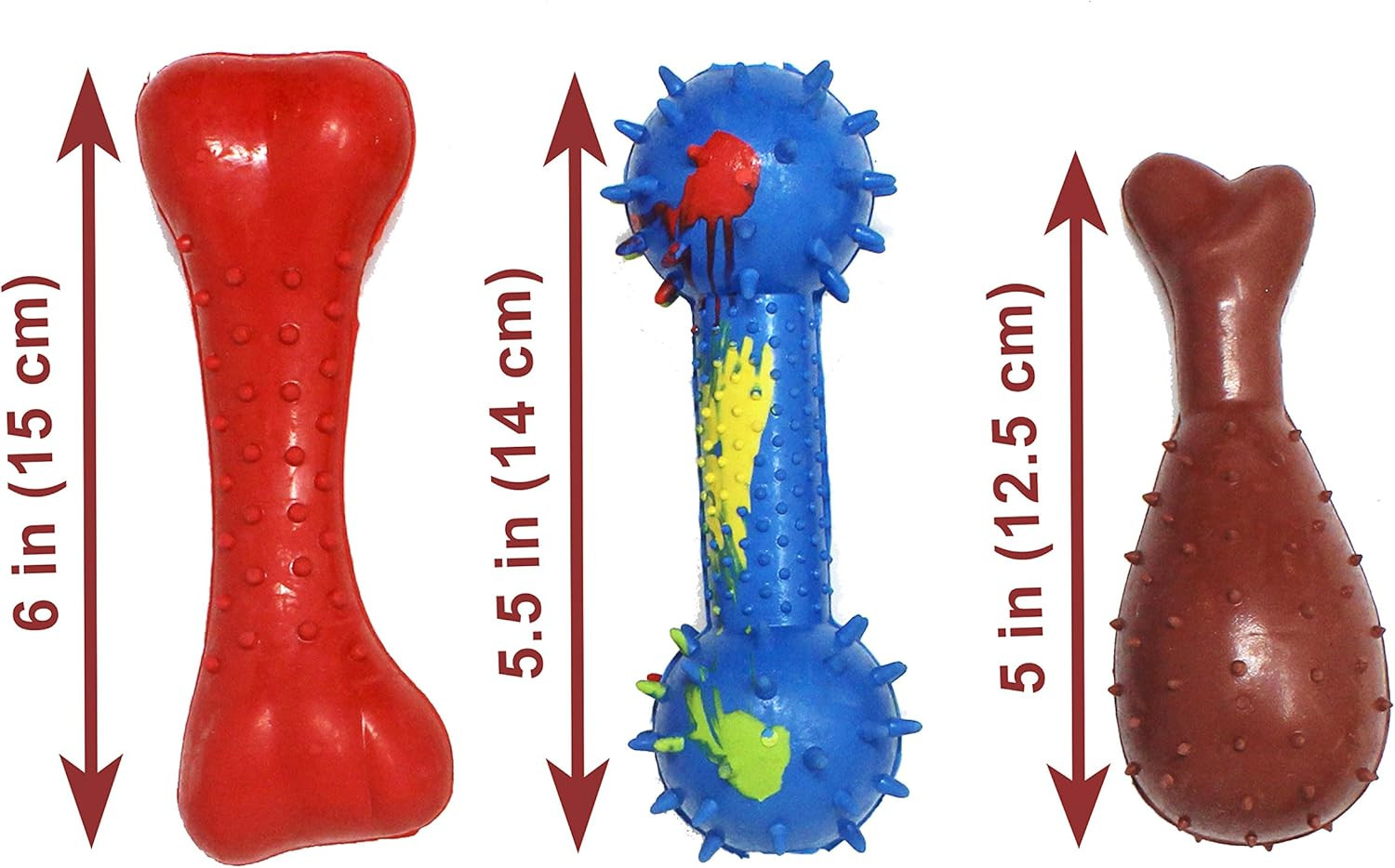 Natural Rubber Dog Chew Toy Set – Ball & Rope for Small to Medium Breeds