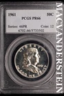 1961 Franklin Half Dollar- PCGS PR 66 Gem Proof #SLM617