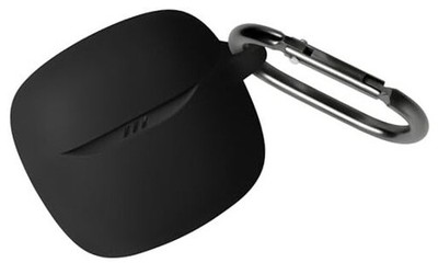 GIOPUEY Cilicone hoes compatibel met SONY WF-1000XM5, ultradunne zachte hoes, slim fit, valbestendig, niet gemakkelijk vuil - zwart