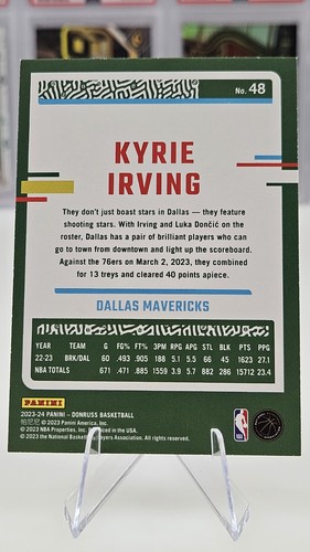 2023-24 Kyrie Irving Panini Donruss Purple Holo /99《Slab Ready》Dallas Mavericks - Picture 2 of 4