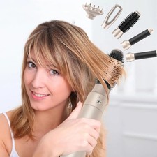 Hair Dryer Hair Straighteners Hair Dryer Brush Hot Air Brush 5 In 1,Gold