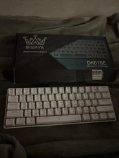 DIERYA 60% Mechanical Keyboard, DK61se Wired Gaming Keyboard with Blue Switch...