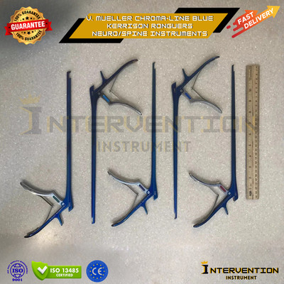 V. Mueller Chroma-Line blue Kerrison ronguers neuro/spine instruments