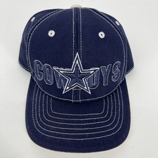 Reebok NFL Dallas Cowboys Youth Hat Navy Blue White Stitching Adjustable Cap
