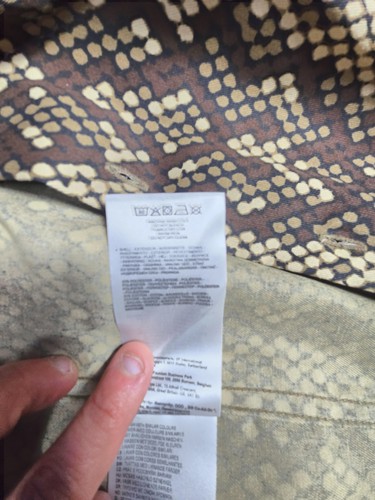 Chemise Dickies homme XL marron imprimé géométrique manches longues bouton devant décontracté - Photo 7/11